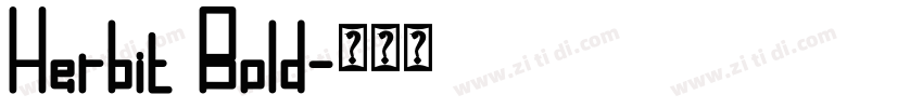 Herbit Bold字体转换